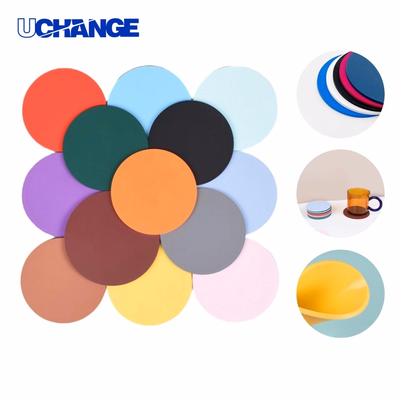 Full Color PVC Round Coaster Mat