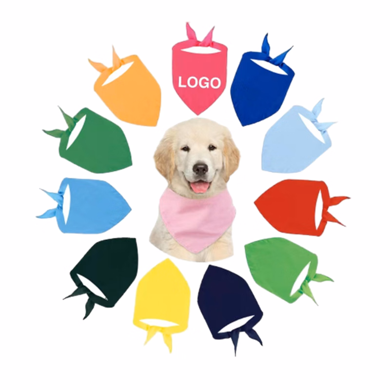 Simple Solid Color Pet Bib