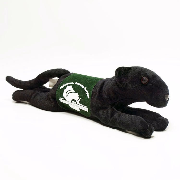 10" Greyhound - Black w/ saddle and one color imprint