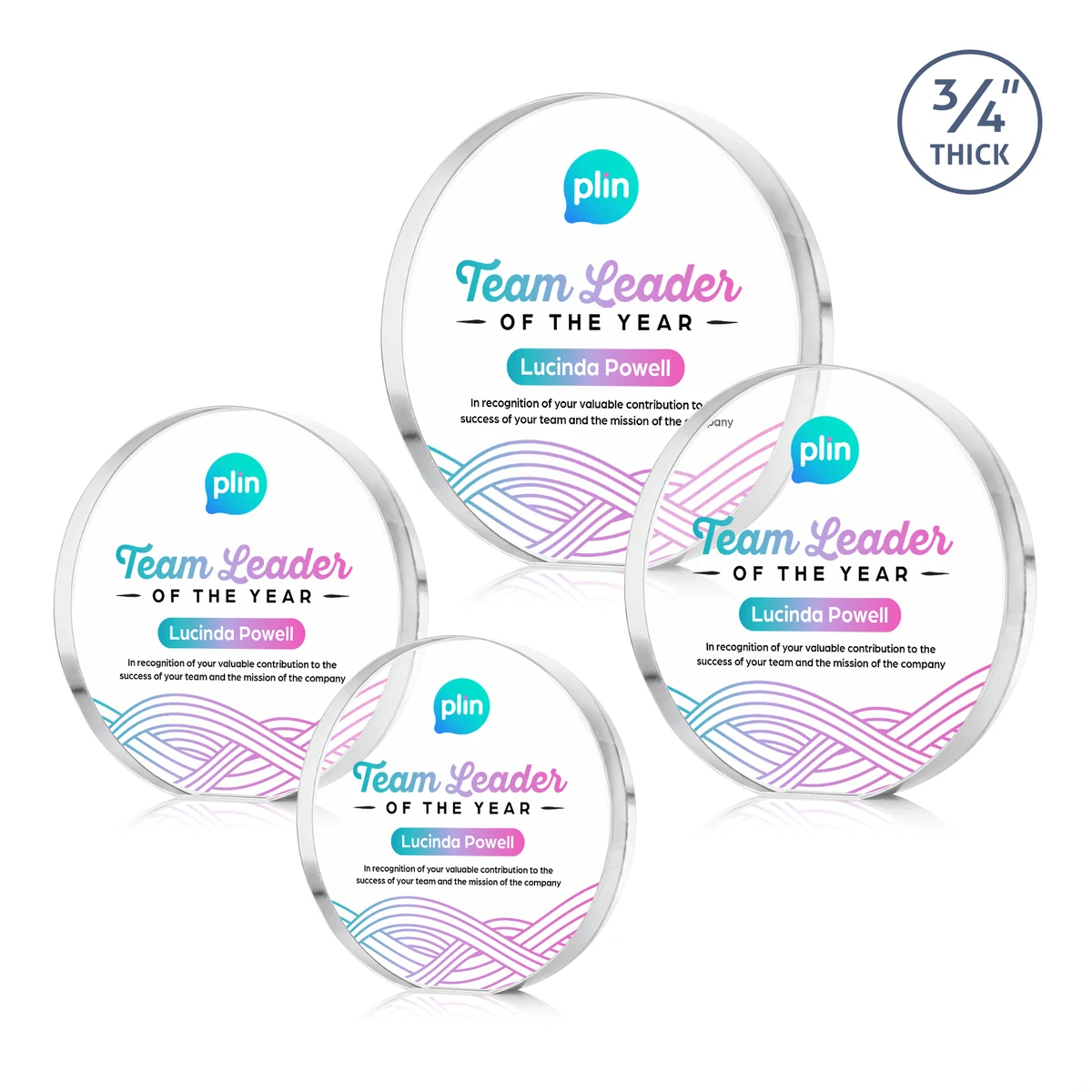 Gainsborough Circle VividPrint™ Award - Clear 1