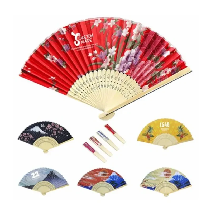 Custom Bamboo Folding Hand Fan 1