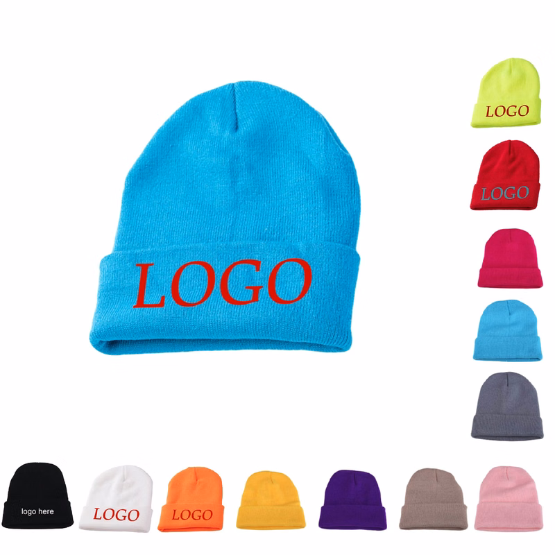 MOQ 10 pcs Double-Layer Knit Beanie