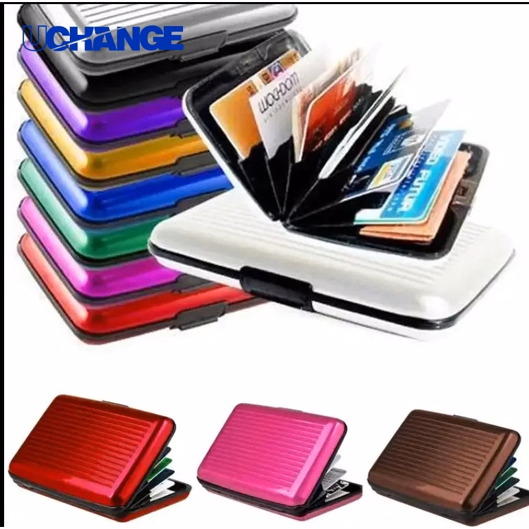 Aluminum RFID-Blocking Wallet Secure Card Holder