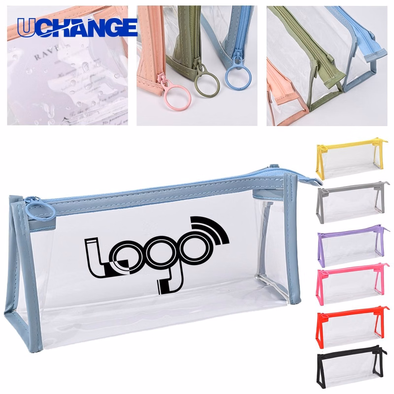 Transparent PVC Triangle Pencil Case