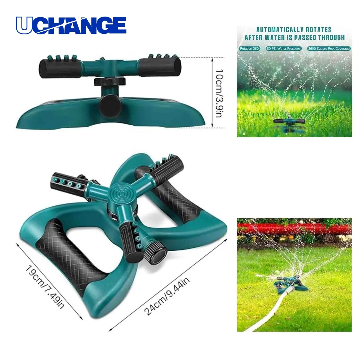 Rotating Lawn Sprinkler Tool for Gardens 1
