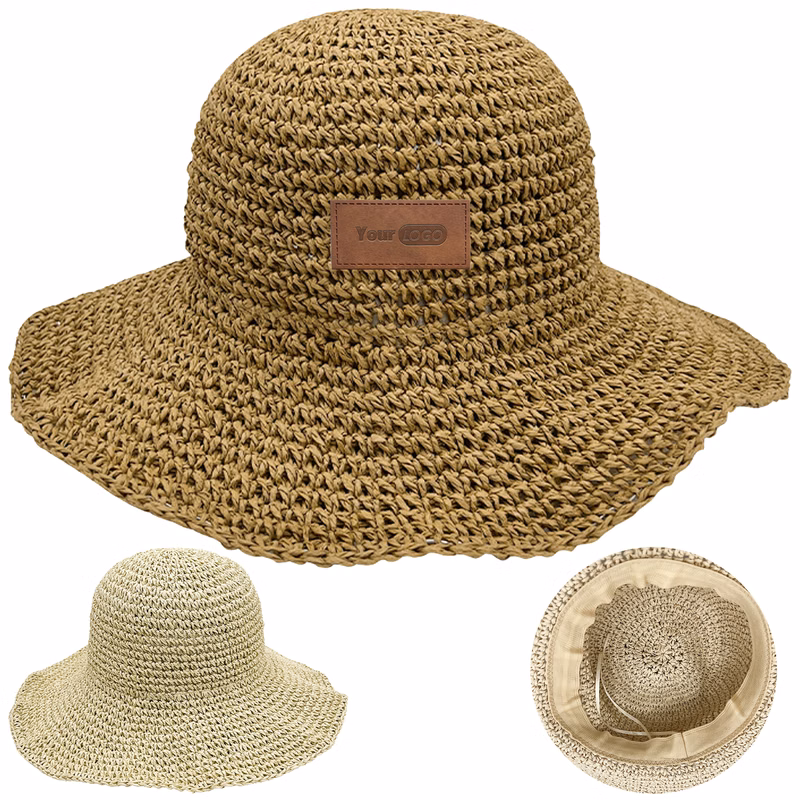 Straw Foldable Large Edge Sunshade Beach Hat