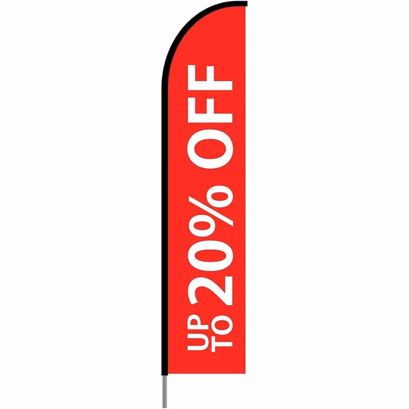 Upto 20% Off Flag Kit 15' Feet Feather Flag Sign feather banners Outdoor Banner