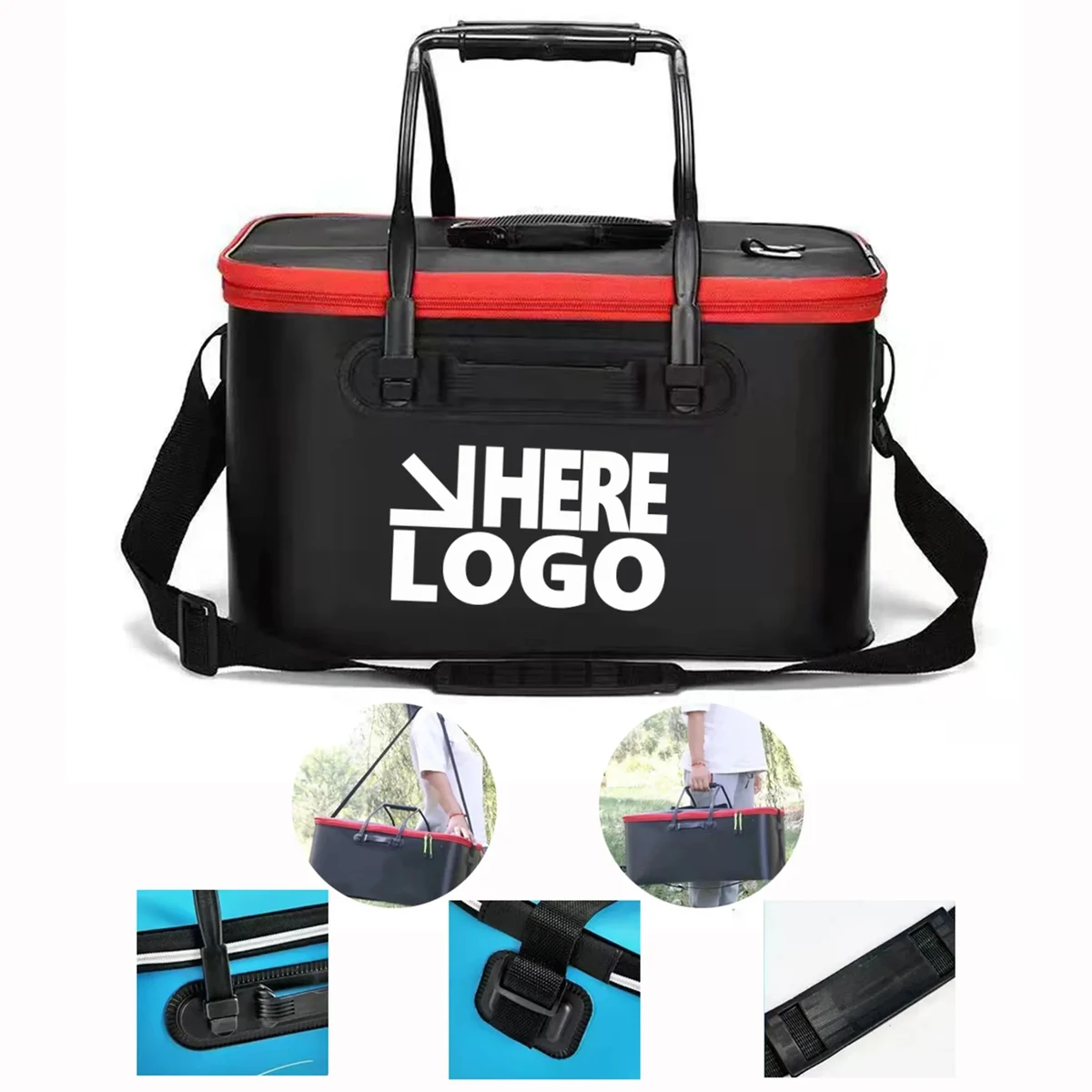Custom EVA Foldable Fish Bucket/Cooler for Fishing 1