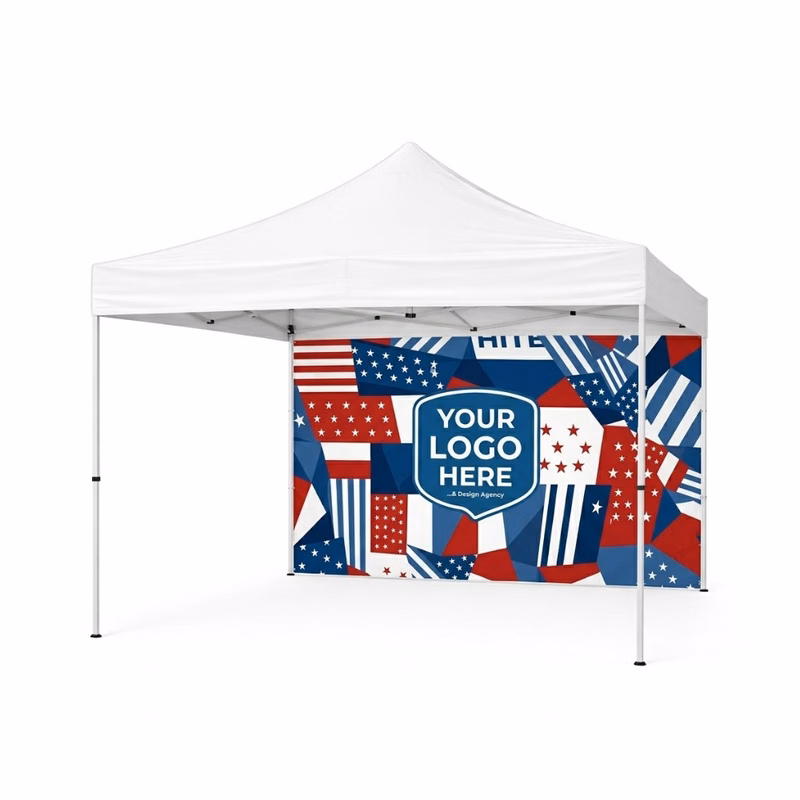 10x10 Tent Back Wall Single Sided Full Color
