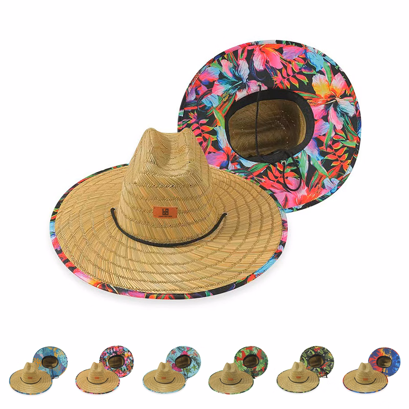 Outdoor Straw Sunshade Hat with Large Brim