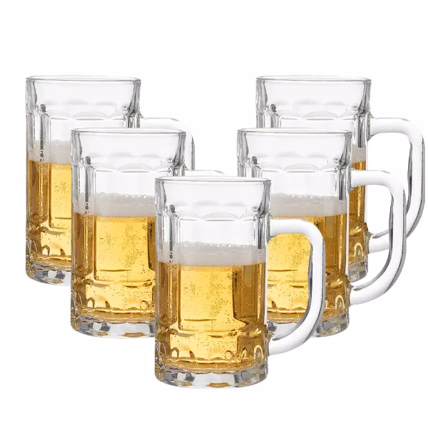 Vertical Stripe Handle Cup