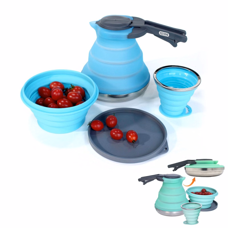 50Oz Portable Collapsible Camping Kettle Set