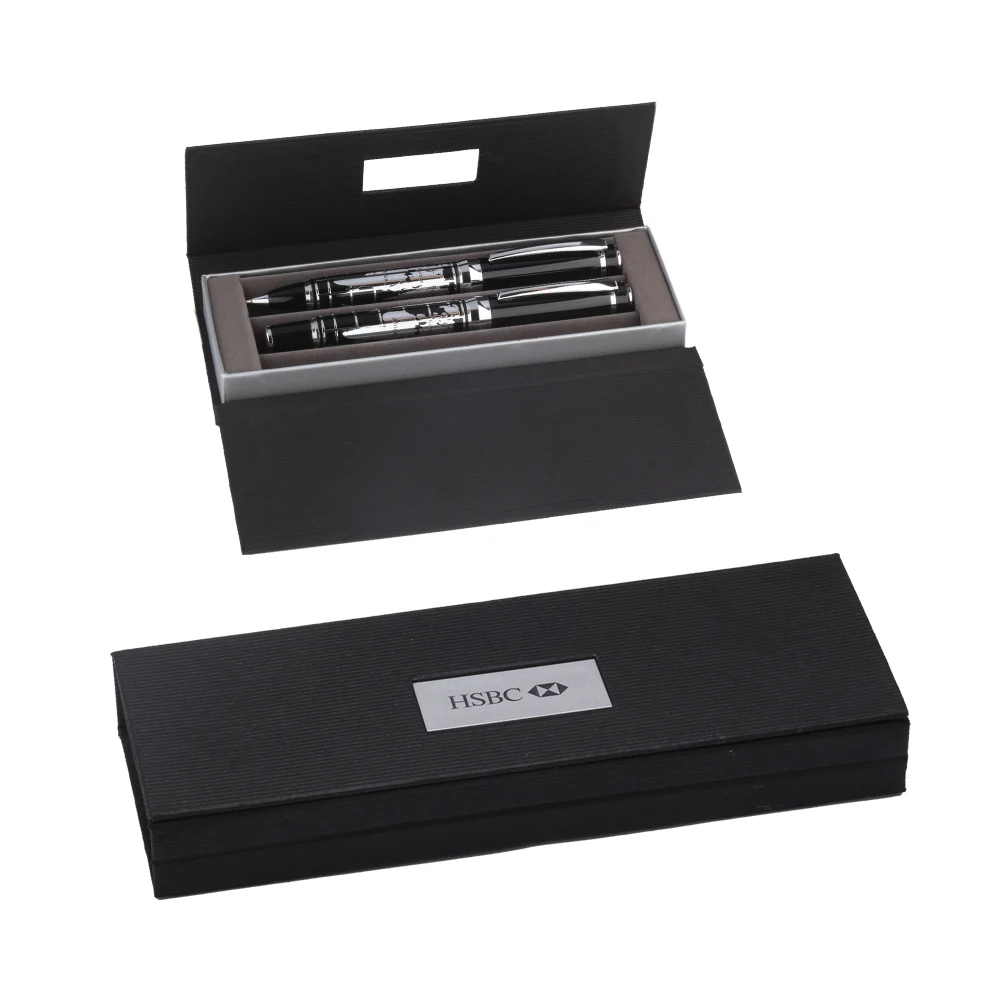 Executive Dual Pen Box w/Name Plate 1