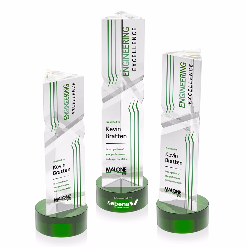 Oakham VividPrint™ Award on Stanrich Base - Green