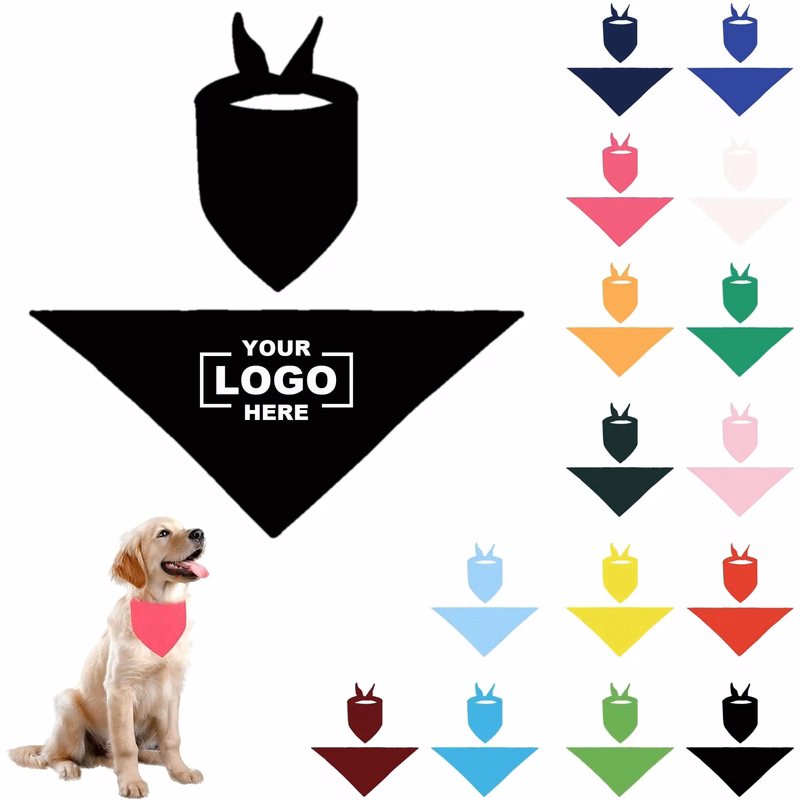 Solid Color Pet Scarf Triangular Scarf