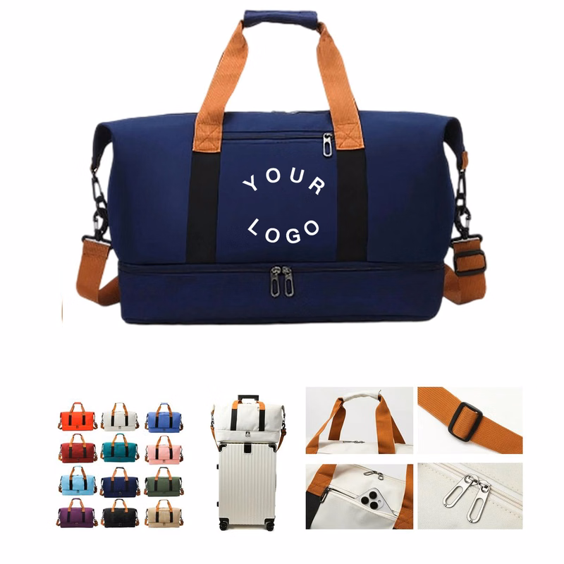 Oxford Travel Tote with Shoe Compartment