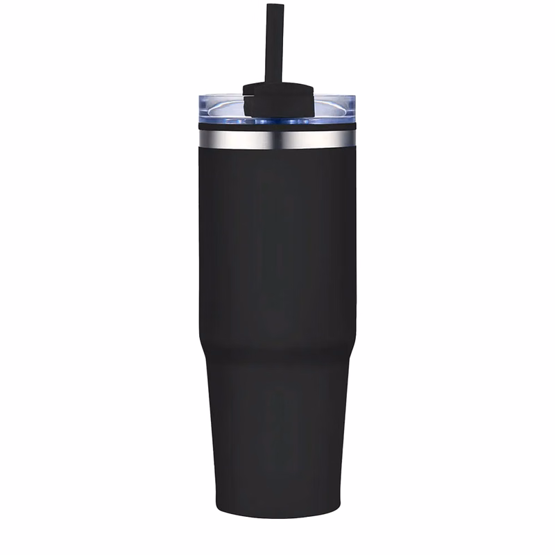 Unbranded 30 oz Double wall Tiered Tumbler, Stainless Steel with Plastic Liner