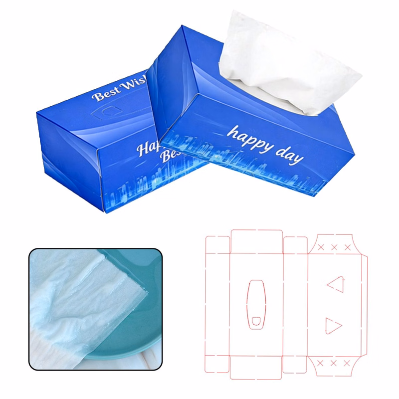 Tissue Napkin Gift Box With Tissue