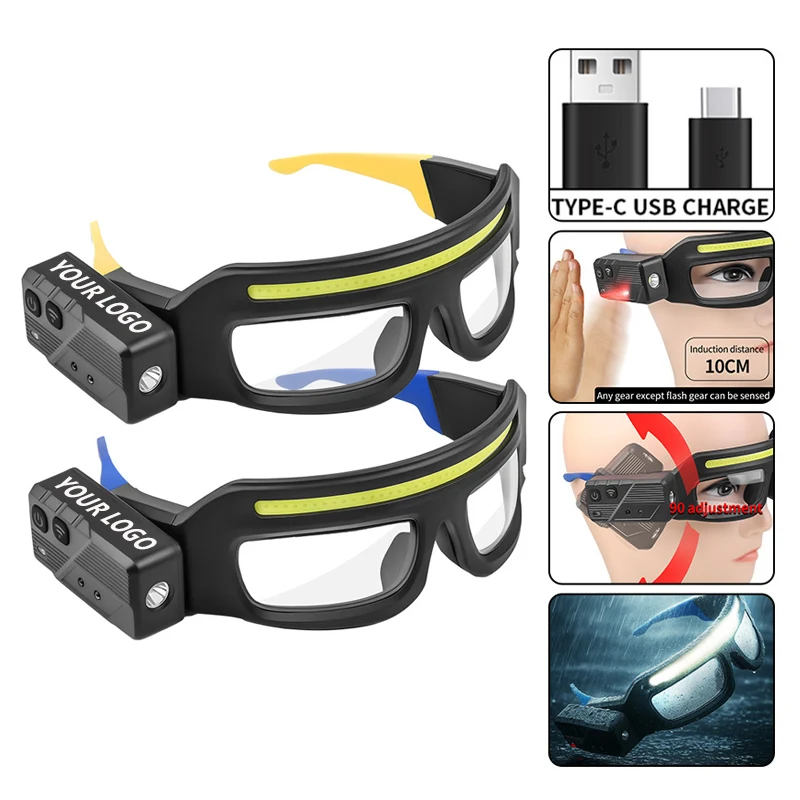 Rechargeable Multi Function Glasses-Mounted Sensor Headlamp 1