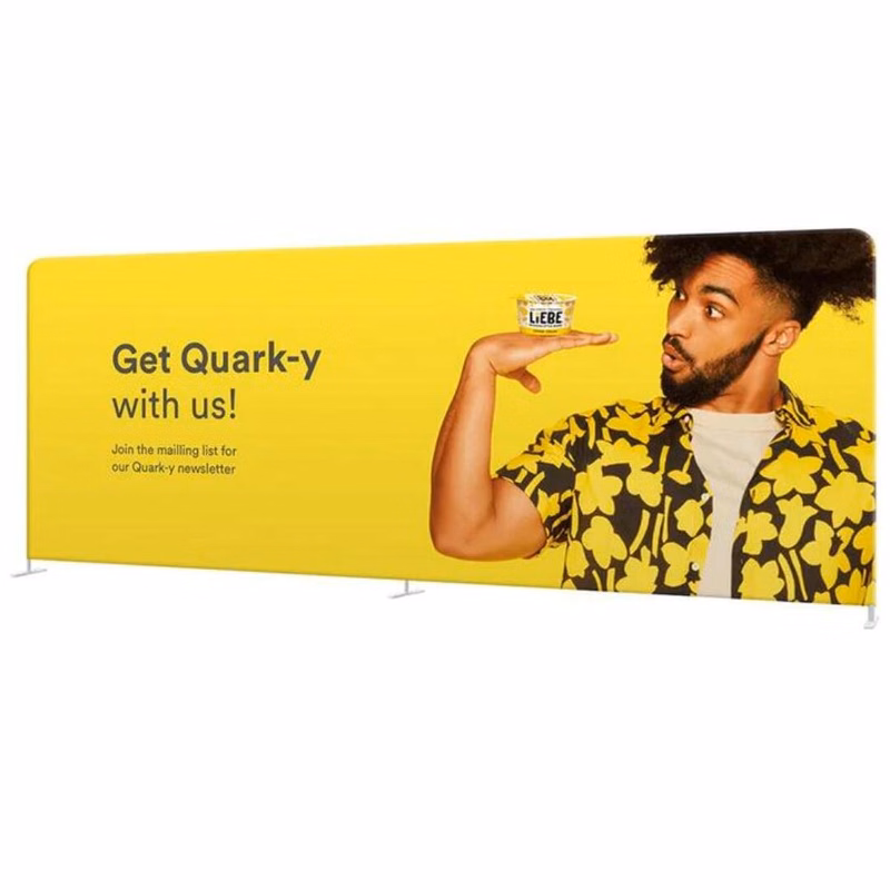 20¡¯ Tube Display Straight Single Sided Graphic Package