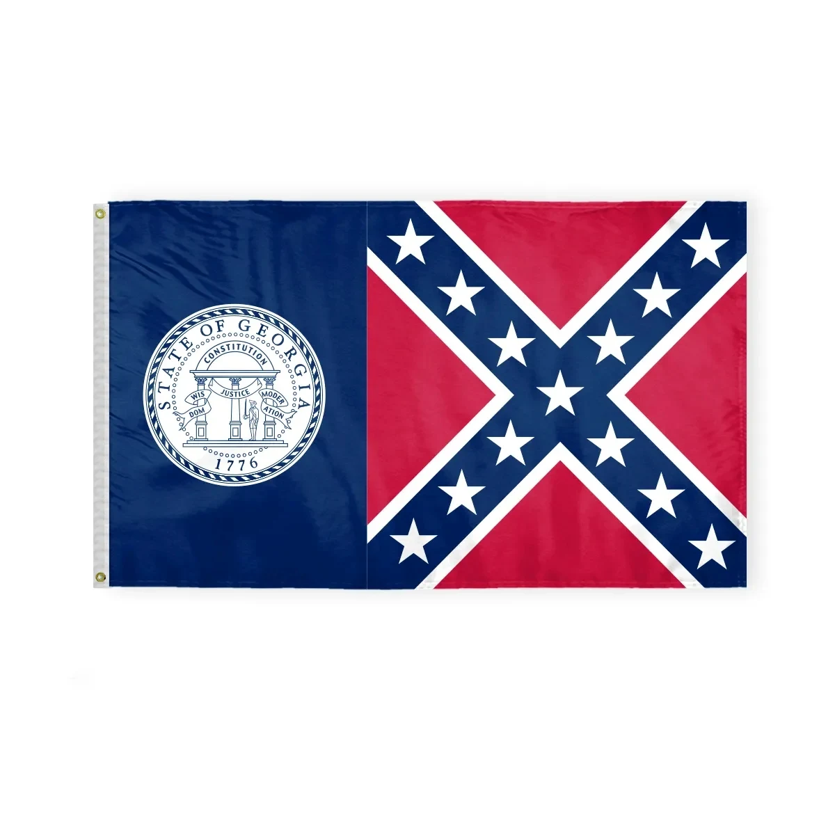 3'x5' Georgia Until 2001 ePoly Printed Flags 1
