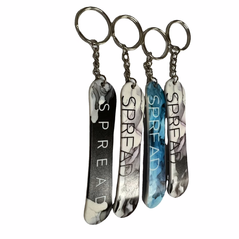 Snowboard Key Chain