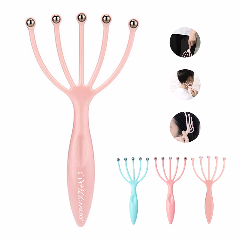 Handheld Ball Head Massager w/ Steel Claws for Relaxation