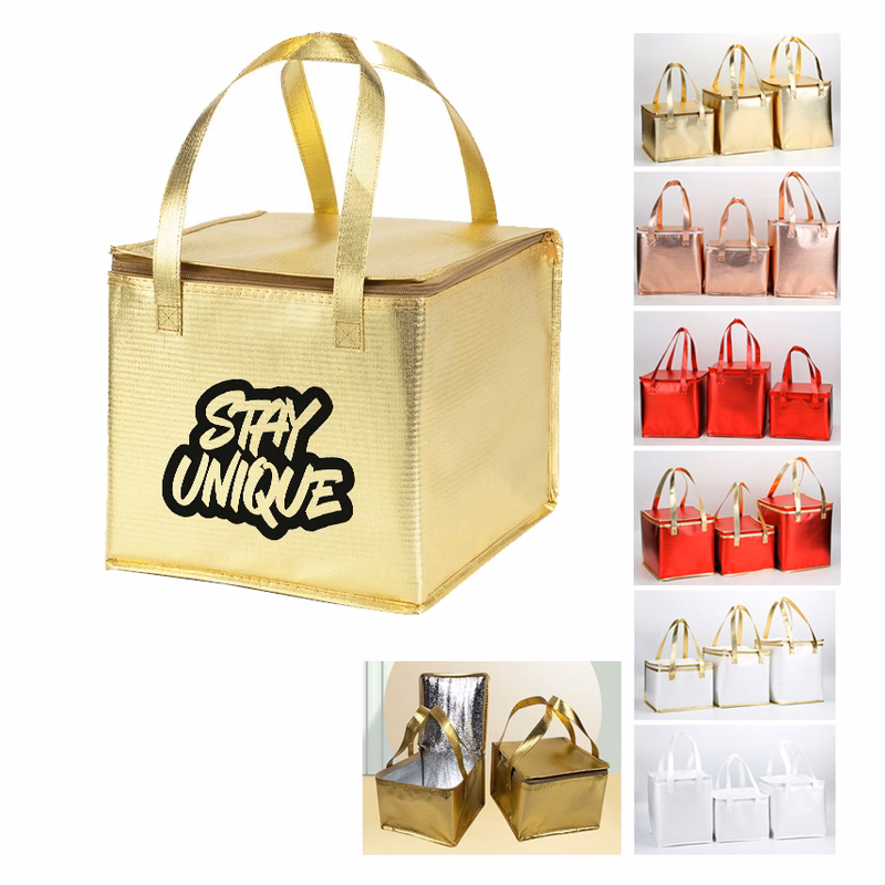Zipper Top Insulated Lunch Bags
