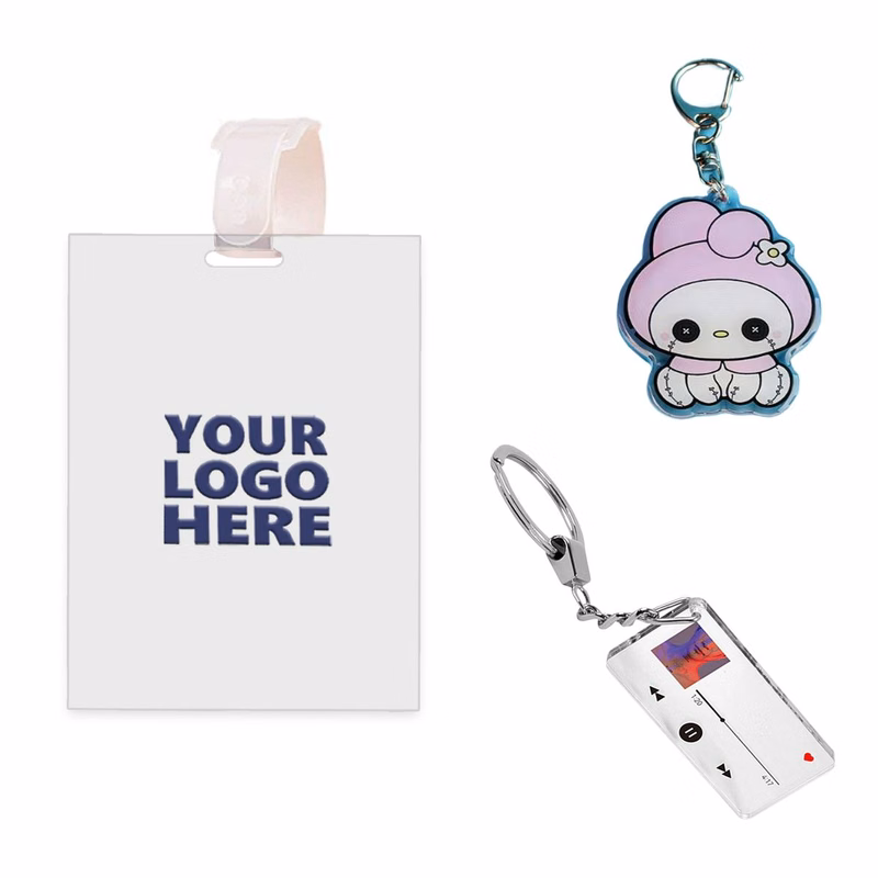 MOQ100 Acrylic Keychain Luggage Tag