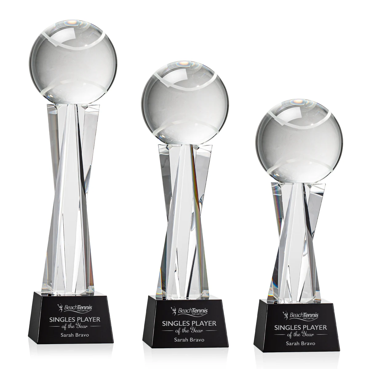 Tennis Ball Award on Grafton Base - Black 1