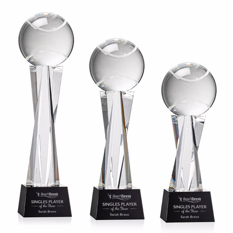 Tennis Ball Award on Grafton Base - Black