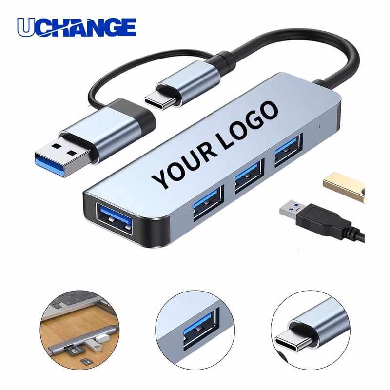USB Hub Adapter Multi Port Aluminum Alloy