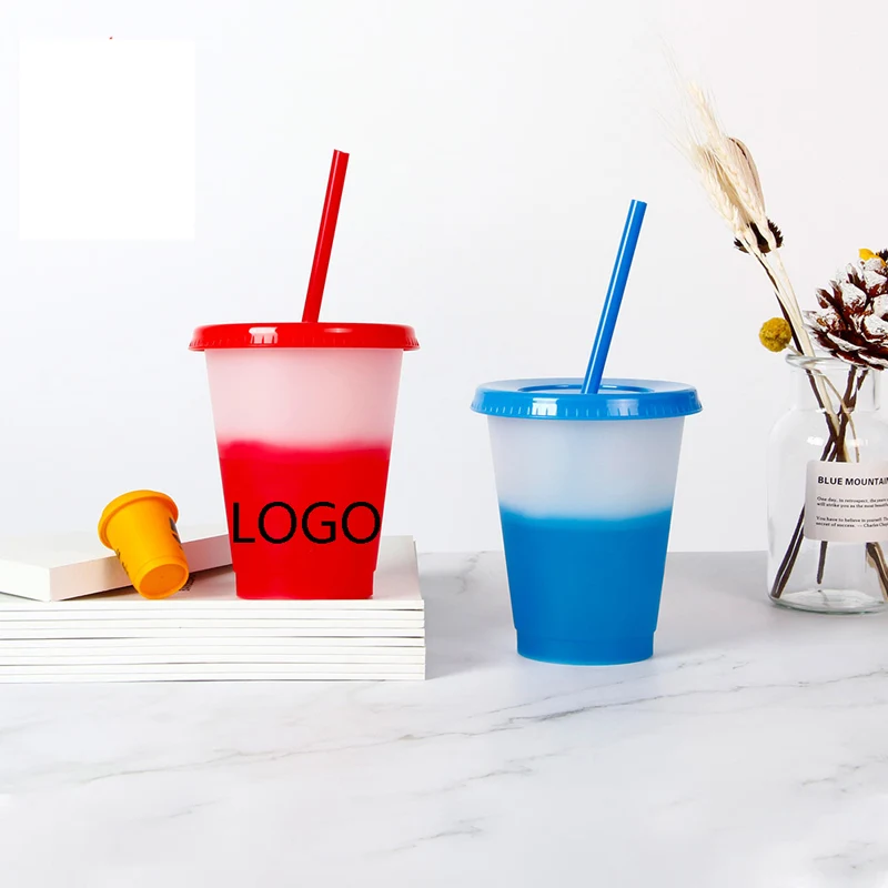 16OZ Cold Colored Changing Tumbler Cups for Kids 1