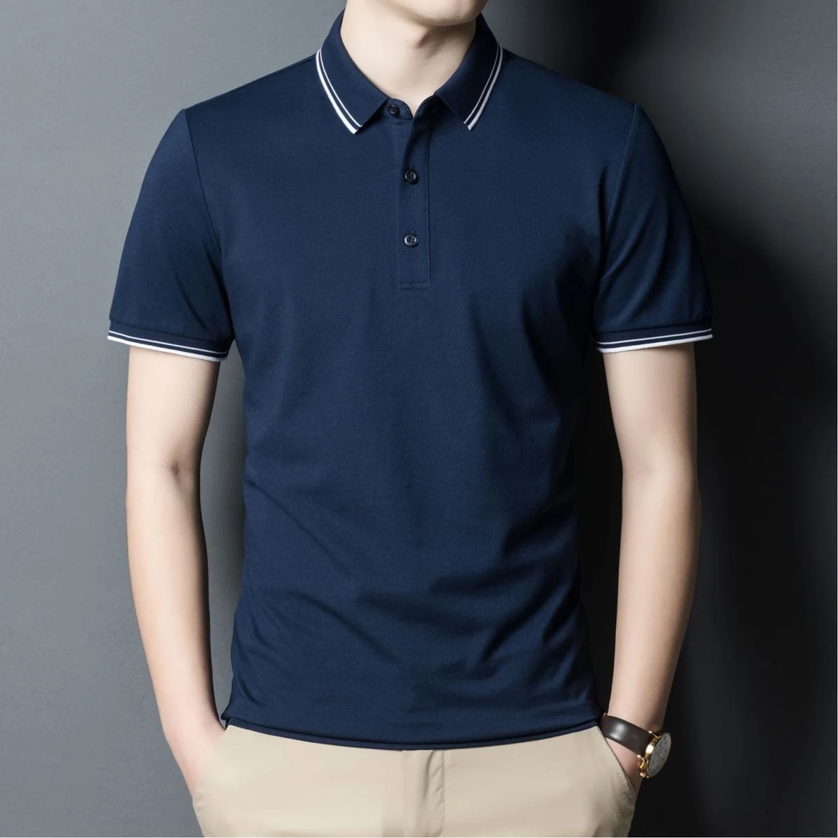 Unisex mercerized cotton POLO shirt nstock 1