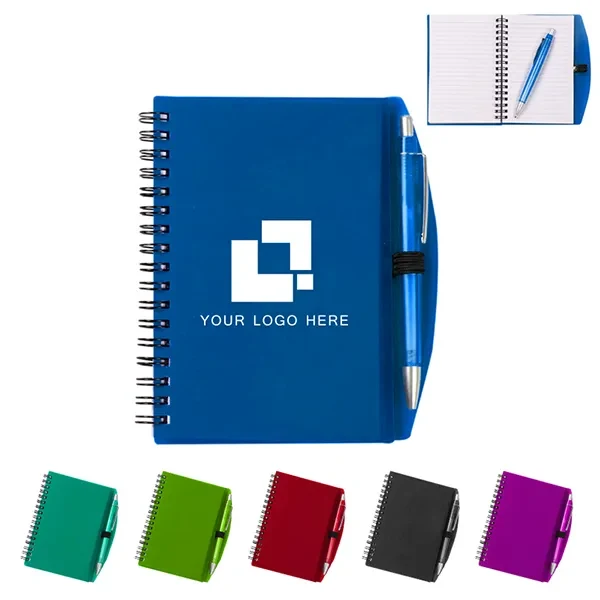 Spiral Bound Notebook With Pen - 50 sheets 1