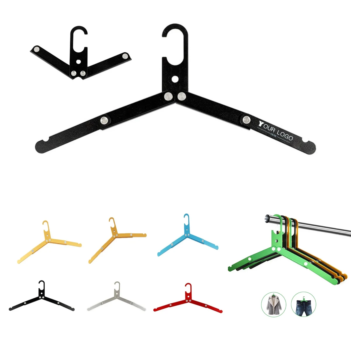 Travel Heavy Duty Folding Hanger 1