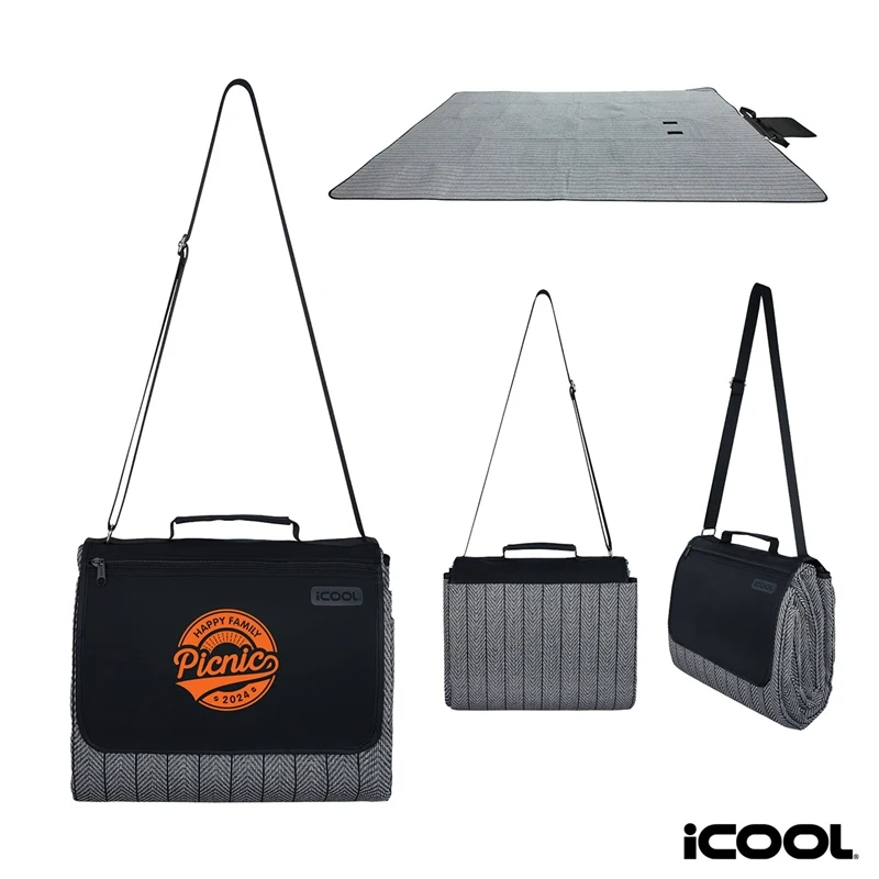 iCOOL® Roxborough Roll-Up Picnic Blanket 1