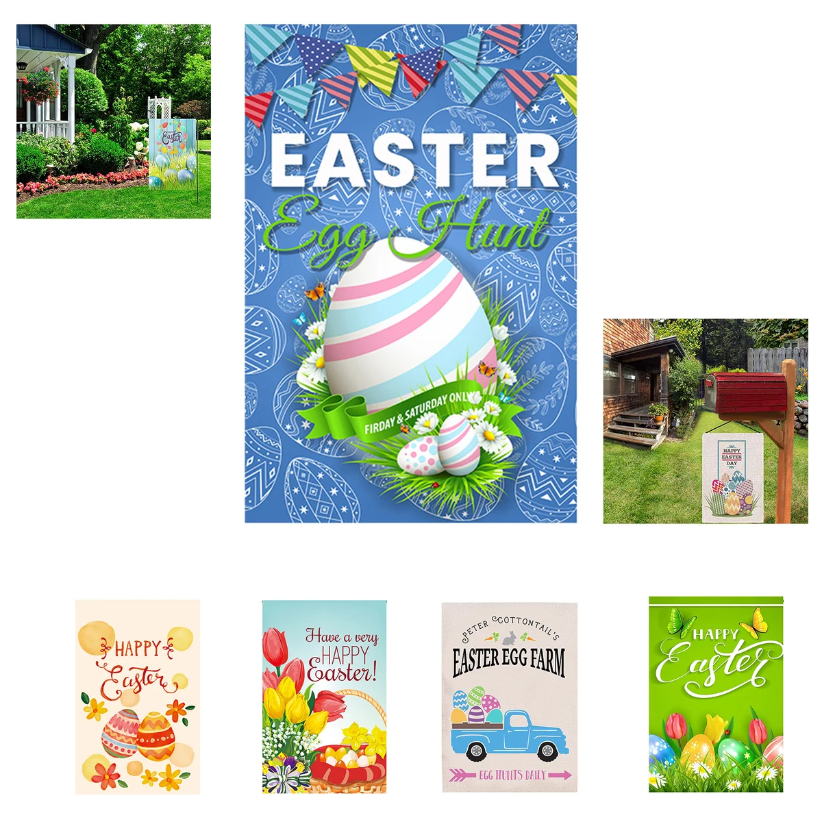 Easter Decoration Garden Flag 1