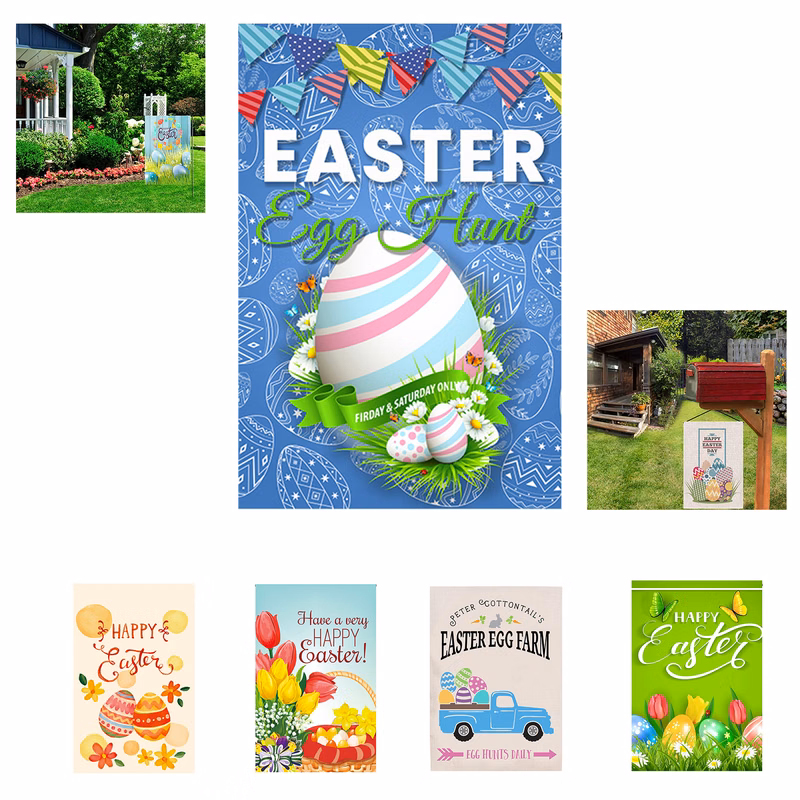 Easter Decoration Garden Flag
