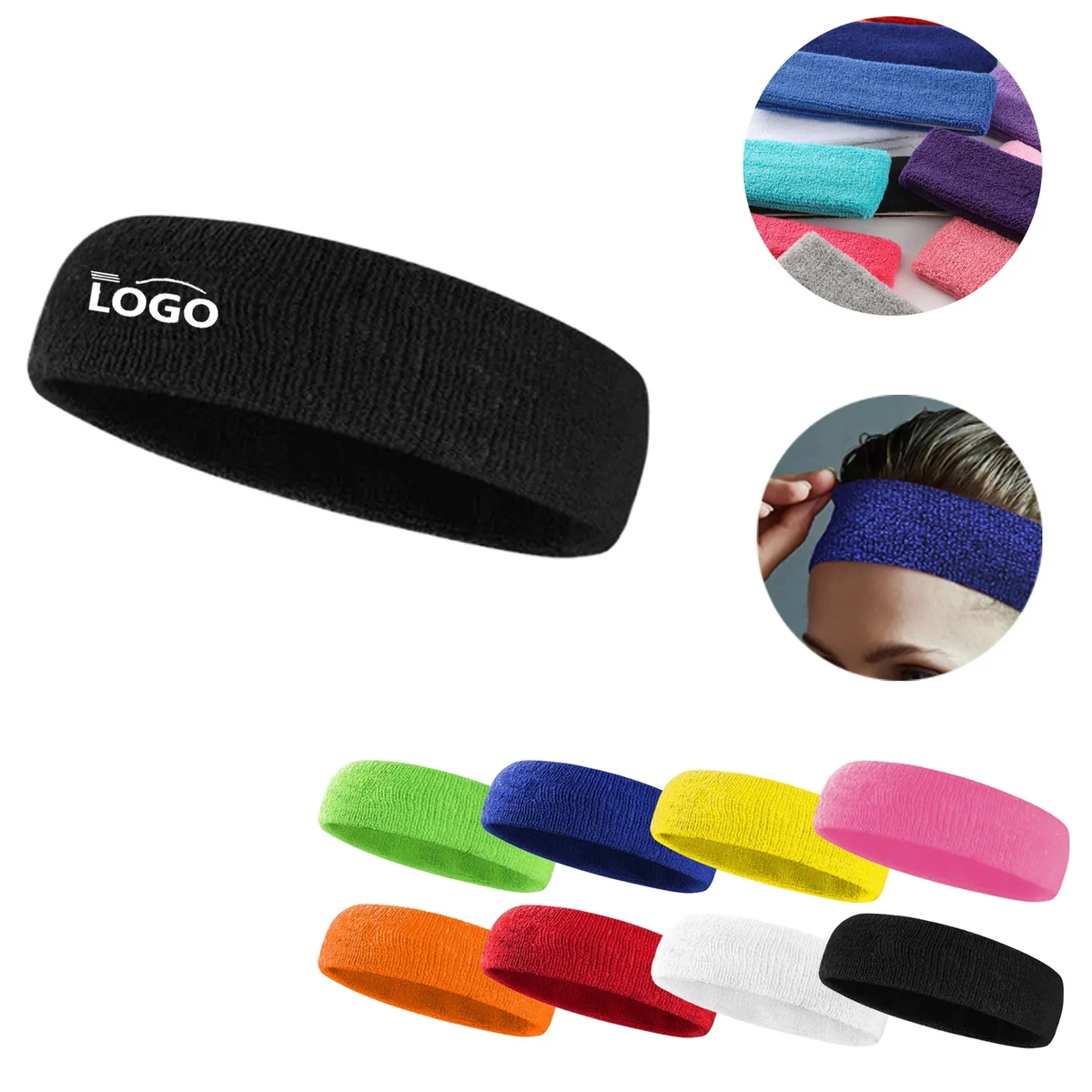 Embroidered Sports Headband 1