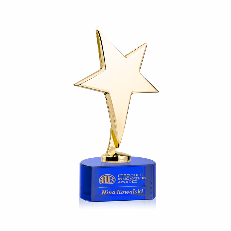 Tuscany Gold Star on Paragon Base - Blue