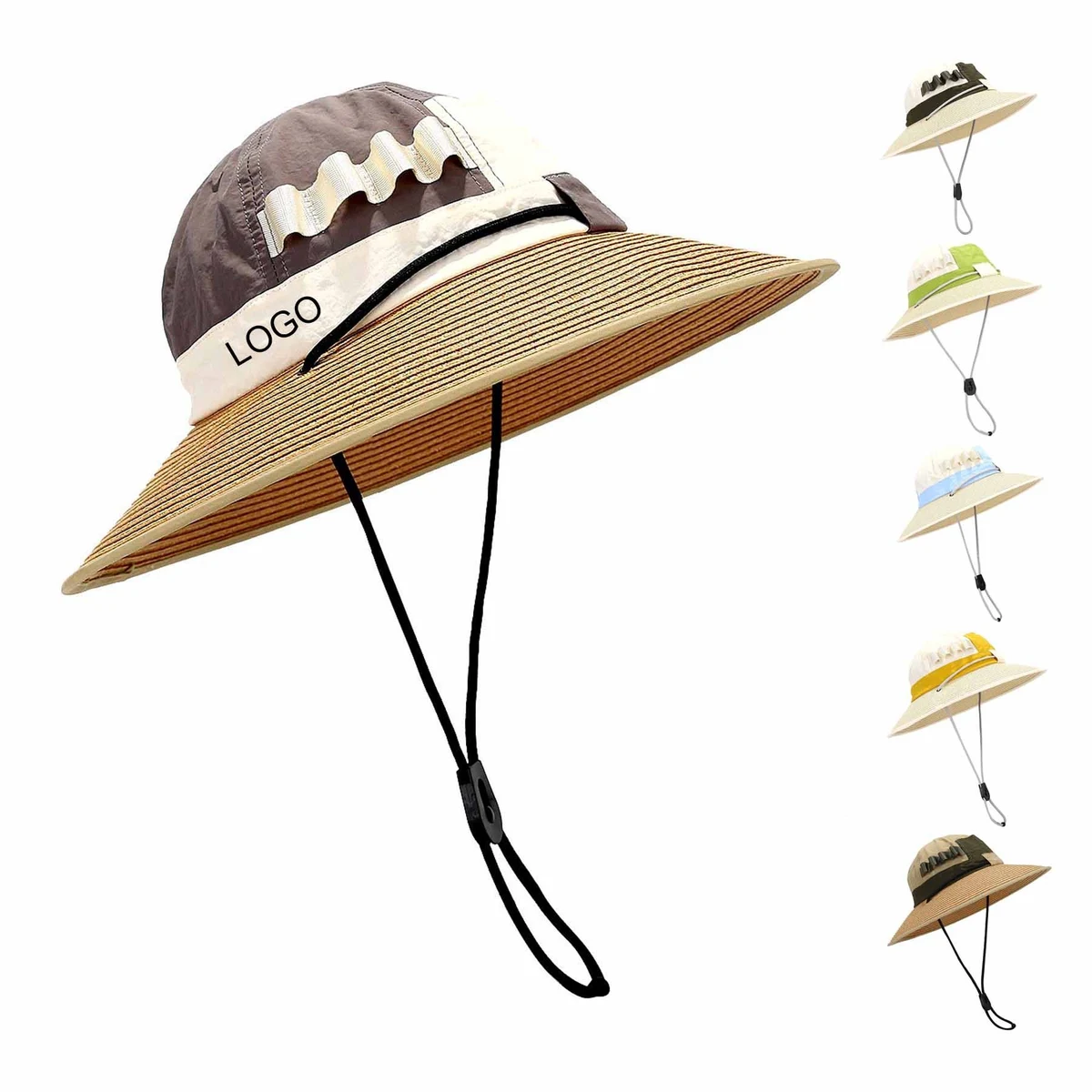Waterproof Bucket Rain Hat With Chin Strap 1