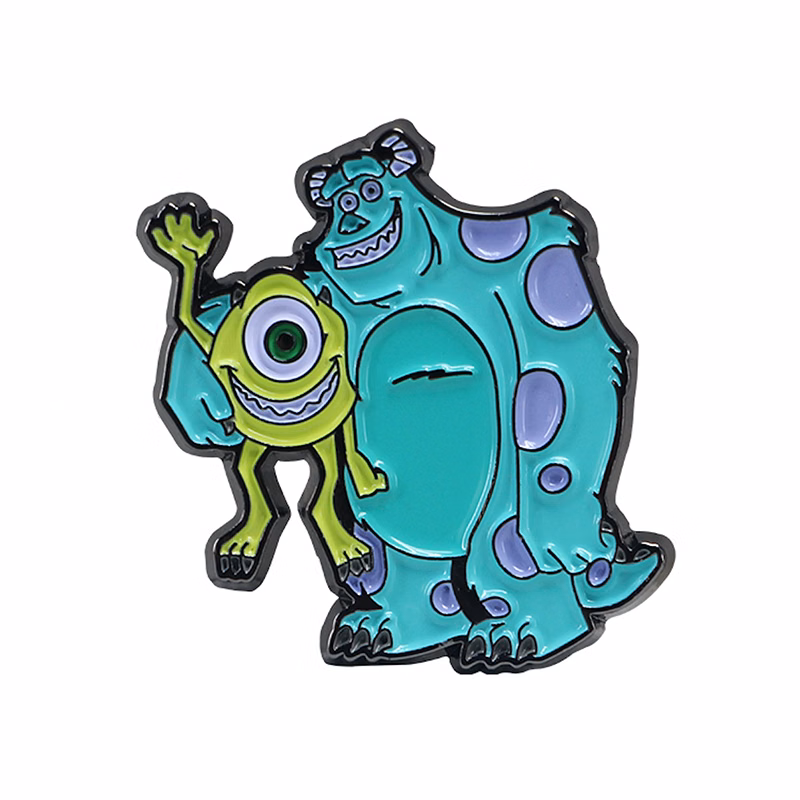 Monster Shaped Badge Lapel Pin