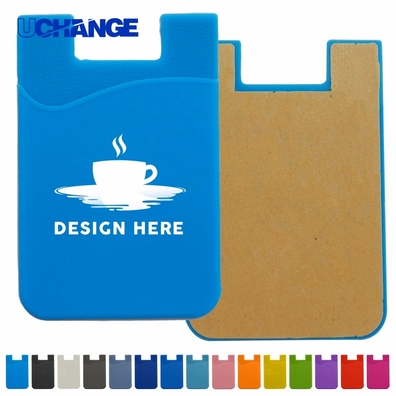 Silicone Stick On Phone Card Wallet