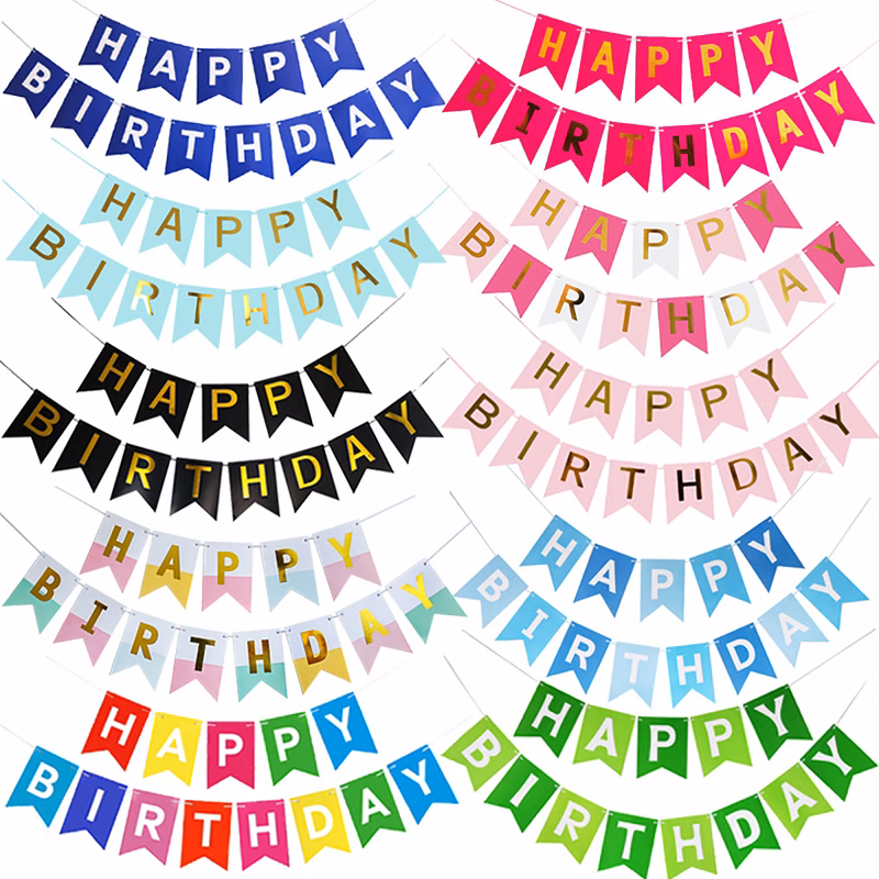 Happy Birthday Party Banner