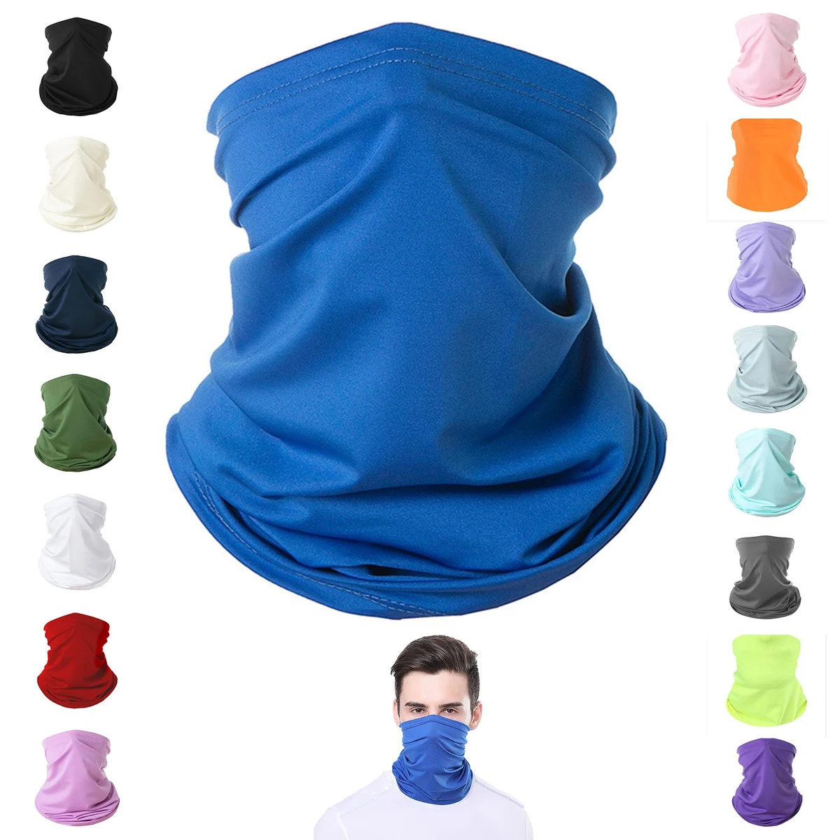 Ice Silk Neck Gaiter Face Mask 1
