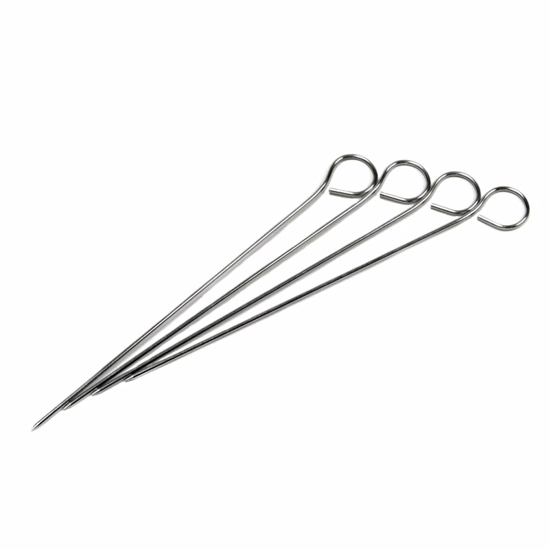 9" Reusable BBQ Skewers - Stainless Steel