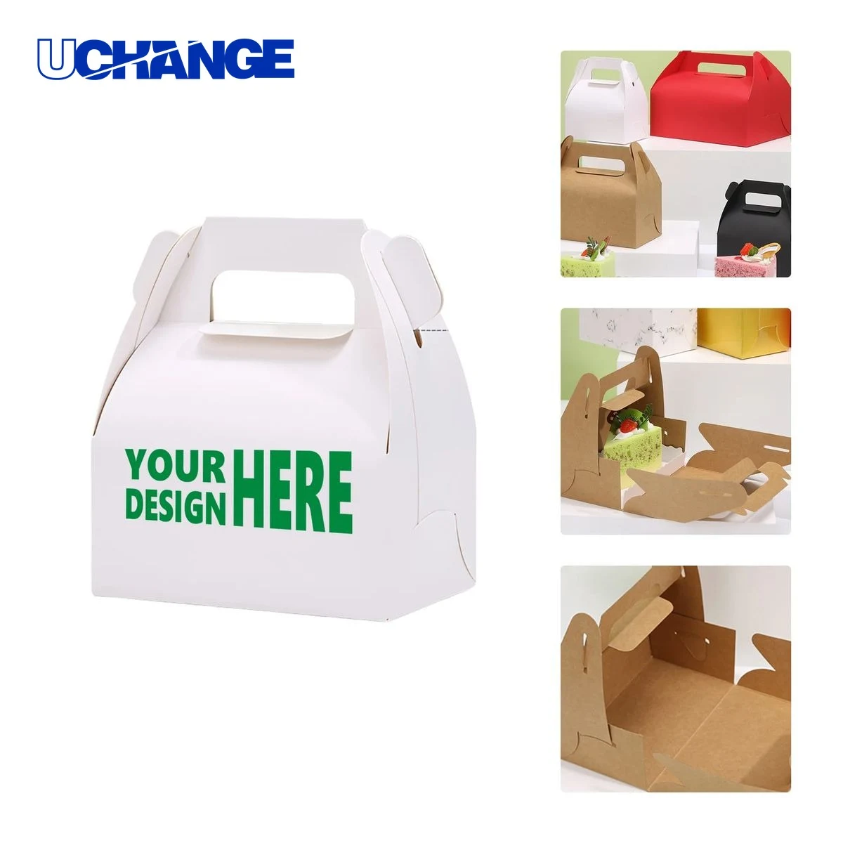 Kraft Paper Bakery Box for Pastry and Sweets 1
