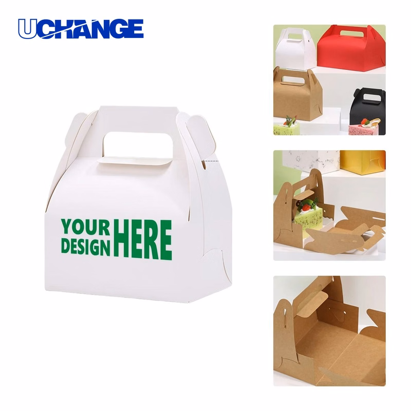 Kraft Paper Bakery Box for Pastry and Sweets