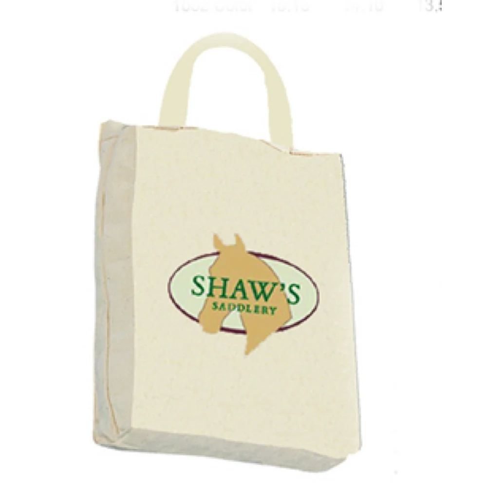 10 Oz. Natural Canvas Gusset Box Tote Bag 1